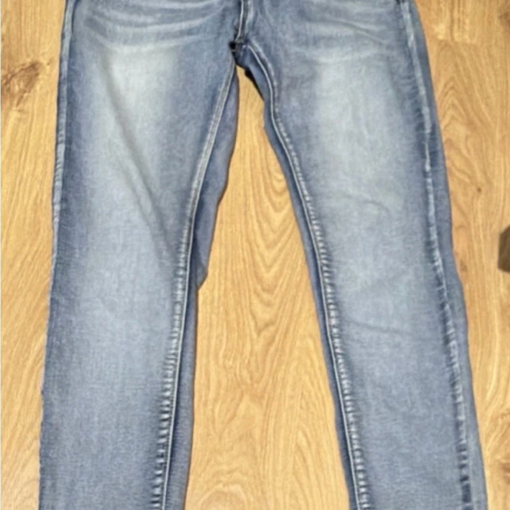 Bamboo Women's Skinny Denim Jeans Blue Medium Wash 5-Pocket Design Pockets